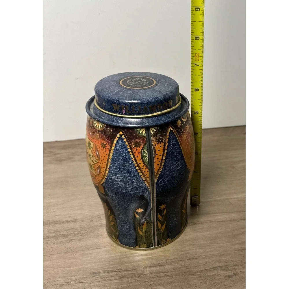 Williamson & Magor‎ England Elephant Collectible Empty Tea Caddy Tin